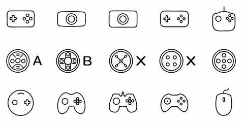 Collection of diverse gaming controllers and input devices for digital entertainment and interactive experiences, showcasing variety and modern technology.