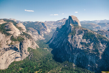Yosemite Half dome from Glacier Point