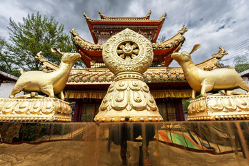 Zhonglu Buddhist Temple, Zhongluxian tibetan village, Danba county, Garzê Tibetan Autonomous Prefecture, Sichuan,  China