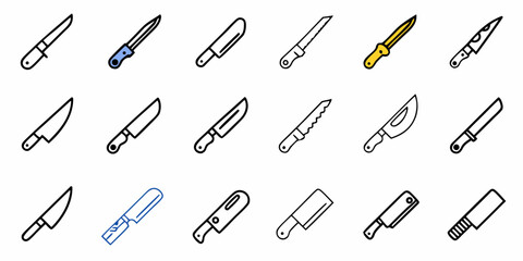 Essential kitchen knife collection featuring versatile designs for every culinary task, from slicing to chopping, perfect for chefs and home cooks alike