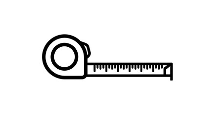 Measure accurately with this classic tape measure design, perfect for blueprints, crafts, or construction projects