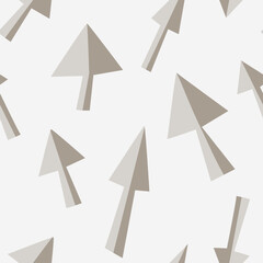 Gray and beige vector arrows pattern