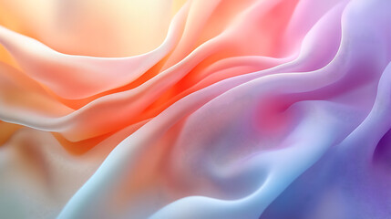 Obraz premium Abstract swirls of soft pastel colors flowing and blending