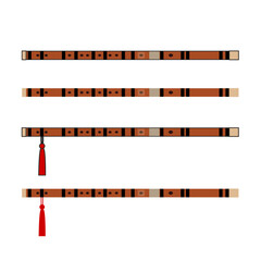 Simple Chinese Dizi Line Art