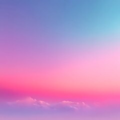 Obraz premium Serene Gradient Sky at Dusk with Soft Pastel Color Palette