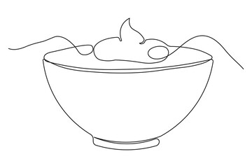 Candle contour continuous one line minimalist outline art clean drawing style