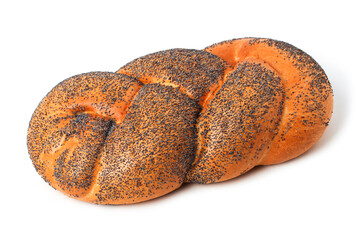 Braided bun with poppy seed