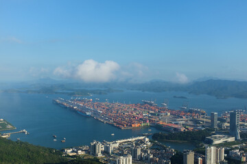Obraz premium Yantian Port Scenery, Shenzhen, Guangdong, China 