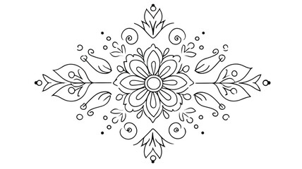 Exquisite Rangoli Stencil Template for Elegant Rangoli Designs