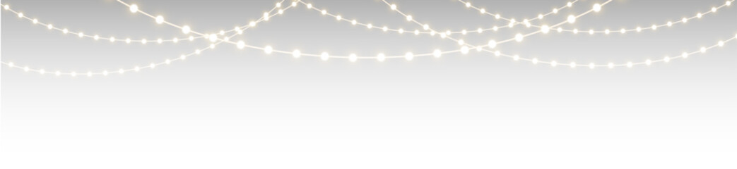 Christmas garland png twinkle with gentle shine. wraps celebration invite. Neon sparkle shapes warm visual mood. Transparent light arc highlights festive promo