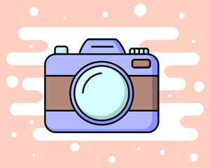 camera cartoon vector illustration graphic