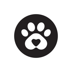 black and white dog paw