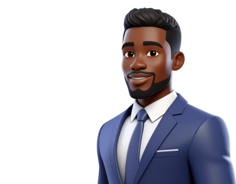  Entrepreneur Pitching to Investors with Presentation Board, Business Meeting Scene, Isolated on Transparent Background