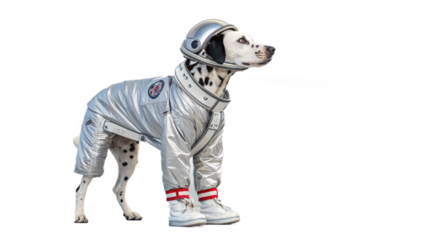 dogs wearing Halloween costumes, isolated on a transparent background PNG