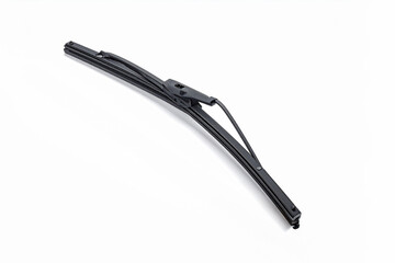 a rubber windshield wiper blade