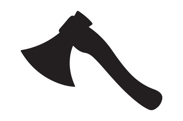 Axe silhouette set. Axe icon set vector illustration isolated on white background
