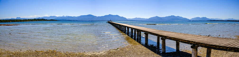 Fototapeta premium lake chiemsee in bavaria