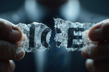 Breaking the Ice Metaphor with Businessman