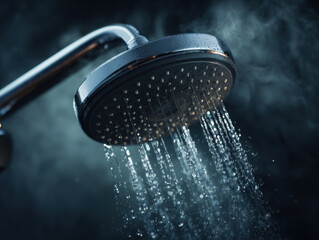 shower in the bathroom