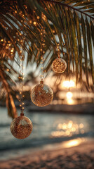 golden christmas ball