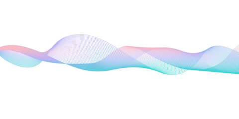 Dynamic abstract fluid waves with multicolor gradient on minimalist light background.
