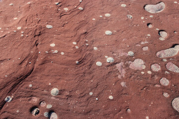 rocks on the beach at kalbarri in western australia