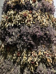 Bundles of various medicinal herbs. Background. Herbal tea, aromatherapy