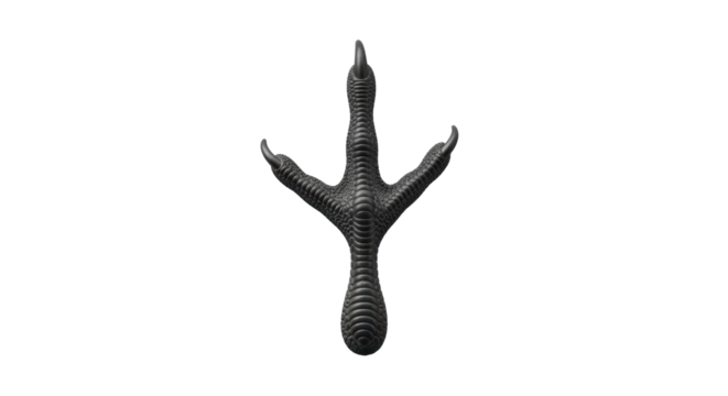 Isolated Bird Footprint Pattern, Detail Illustration, Graphic Element, Animal, Trace, Design