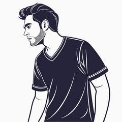 Handsome man in tshirt