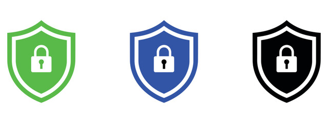 Security Shield Sign Vector Illustration | Lock Security Icon, Privacy Protection, Cyber Safety Symbol