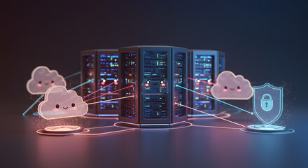 Secure Cloud Computing with Cartoon Servers