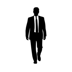 Fototapeta premium Businessman Silhouette Vector Illustration