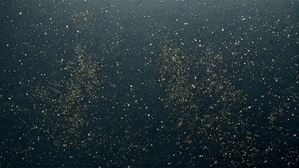 Obraz premium Dark Background with Scattered Golden Glitter Specks