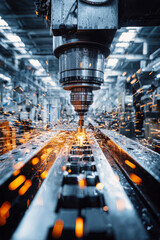 High-speed CNC machine sparks innovative production in modern fa