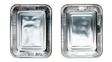 Rectangular Aluminum Baking Tray isolated on transparent background Remove png,