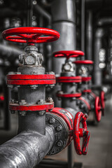 Industrial water equipment showcases remarkable design with red