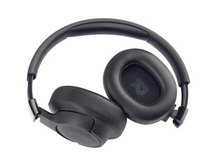 Large headphones, wireless headphones isolated from the background