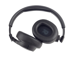 Large headphones, wireless headphones isolated from the background