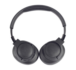 Large headphones, wireless headphones isolated from the background
