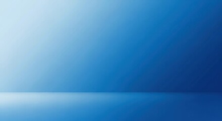A blue and white gradient background with a smooth, reflective surface.