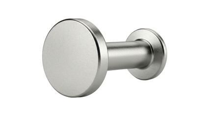Isolated brushed nickel cabinet knob, door or drawer hardware for interior home design