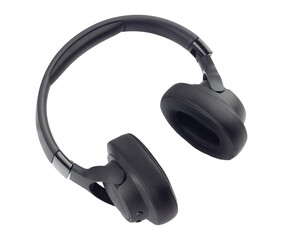 Large headphones, wireless headphones isolated from the background