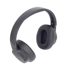 Large headphones, wireless headphones isolated from the background