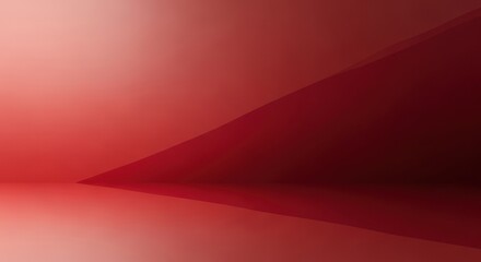 A red and black abstract background with geometric shapes.