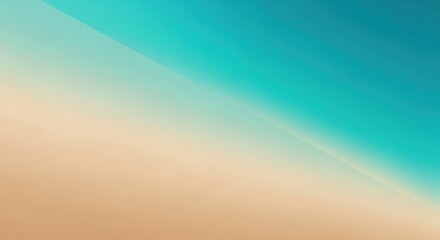 A beach scene with a sandy shore and a blue sky.