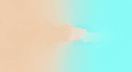 A torn piece of paper with a hole in the middle, featuring a gradient of colors from light to dark blue.