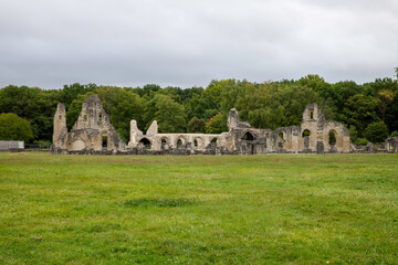 The ruins of Vauclair Abbey, Bouconville-Vauclair, France, Europe