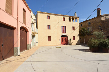 square of Ulla, Baix Emporda, province of Girona, Catalonia, Spain