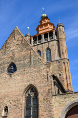 Fototapeta premium Adornes Domain with Jerusalem Chapel in Bruges, Flanders, Belgium