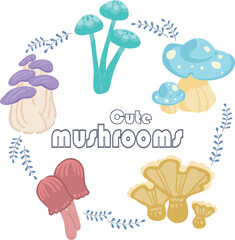 Cute and fun mushroom patterns